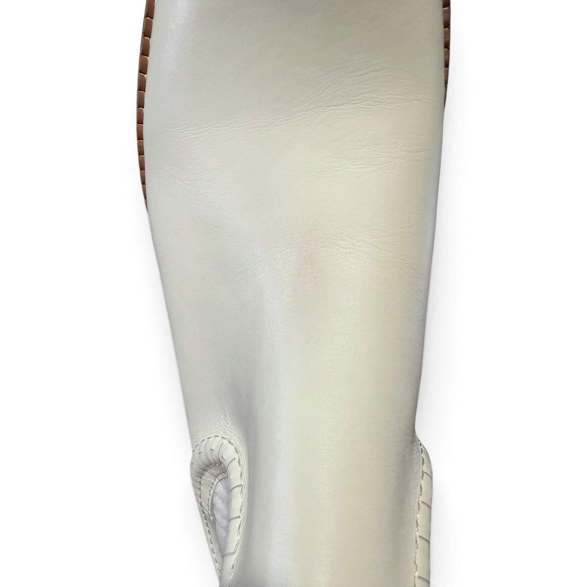 Dee Ocleppo Cream Leather & Ribbed Knit Ankle Boots Size 5.5 NWOB