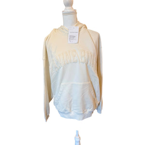 Anine Bing Harvey Sweatshirt Washed Cream, Small NWT Oversized SAMPLE