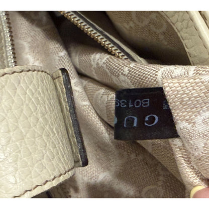 Gucci White Leather Diana Bamboo Top Handle Tote Bag