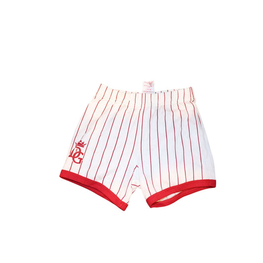 Dolce & Gabbana Baby Striped White & Red Shorts, 18-24 Months NWT