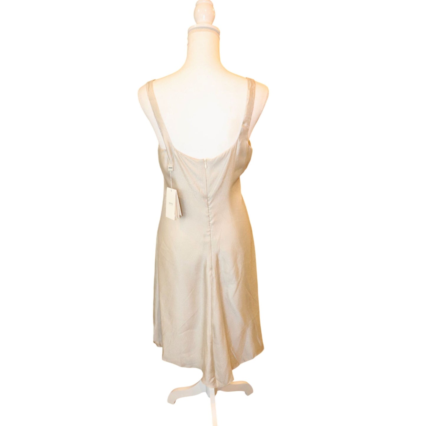 Armani Collezioni Beige Silk Blend Dress, IT 46/US 10