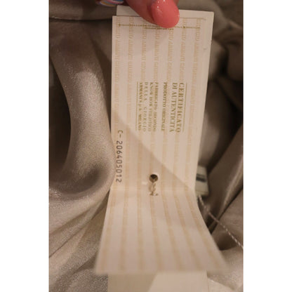 Armani Collezioni Beige Silk Blend Dress, IT 46/US 10