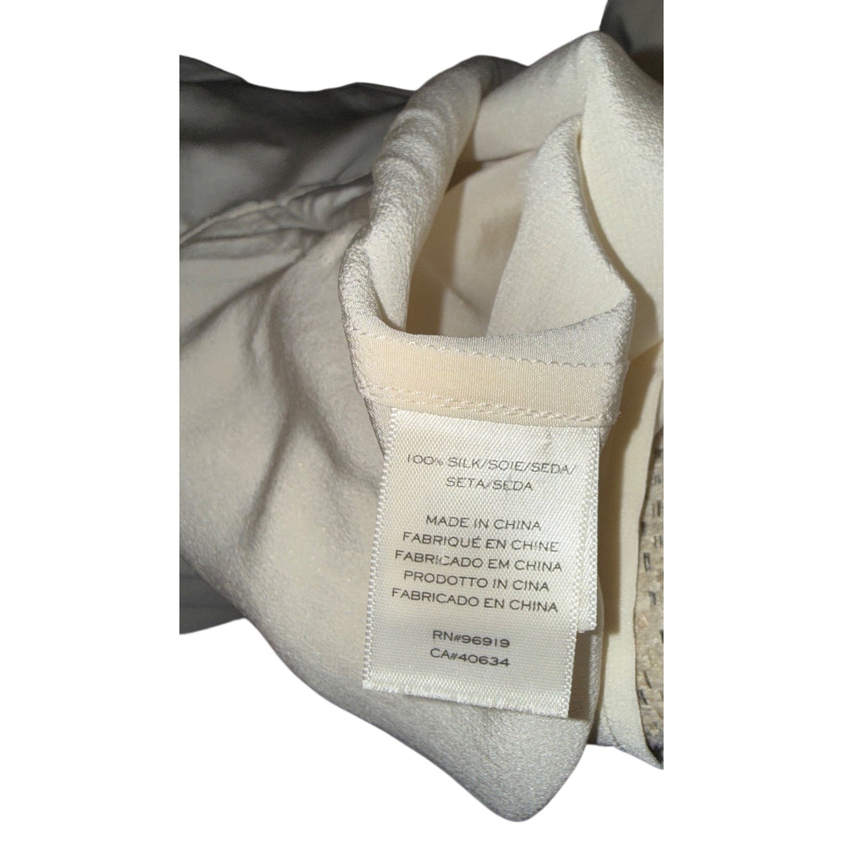 Marc Jacobs Runway White Silk Button-Front Blouse Size 10 With Mandarin Collar
