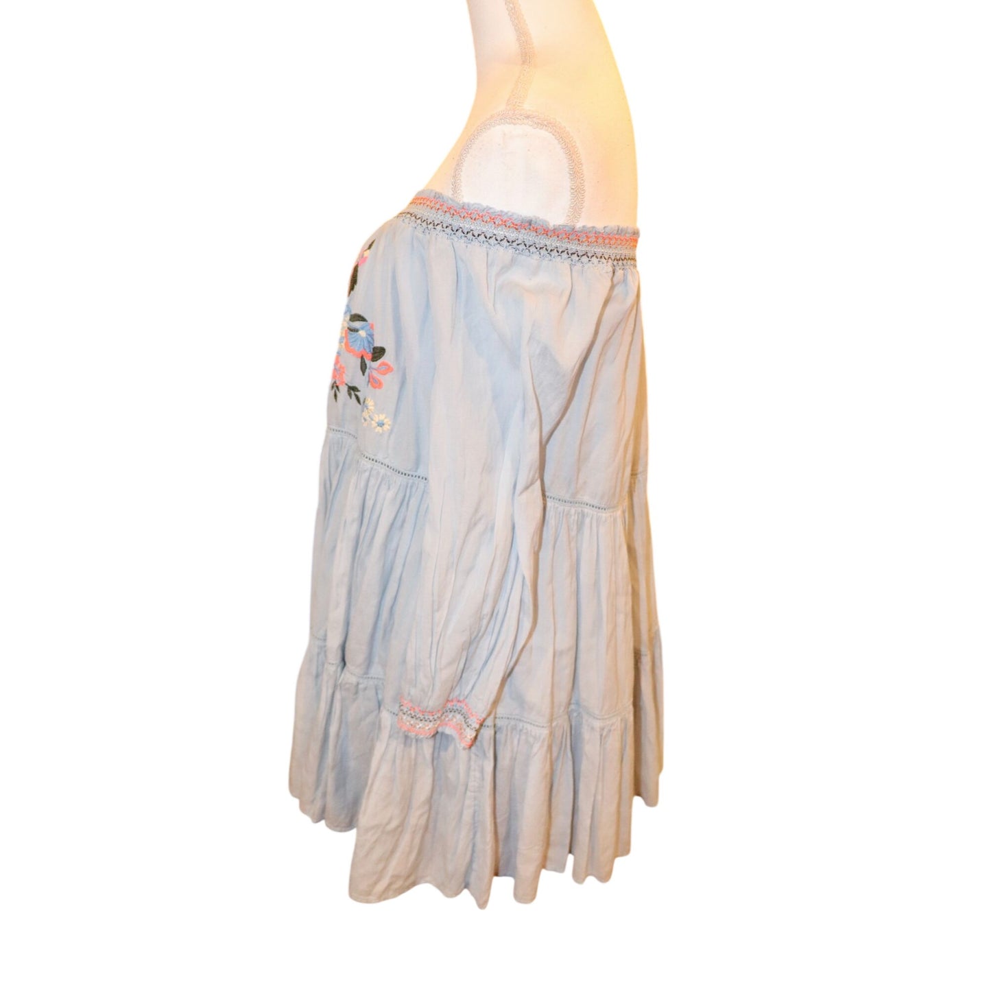 FREE PEOPLE Sunbeams Embroidered Mini Dress, Small NWT