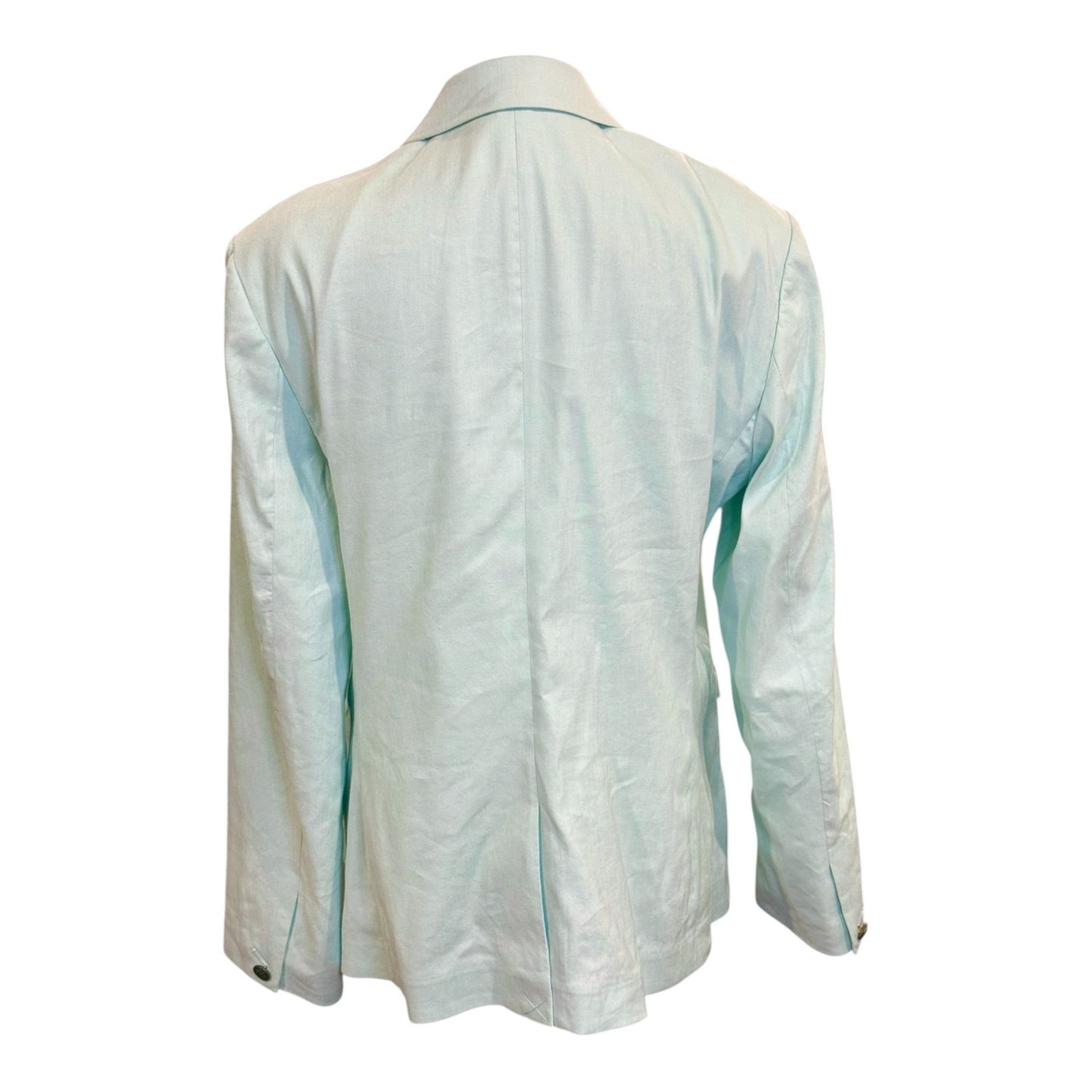 Rag & Bone Mint Green Linen-Blend Blazer & Wide-Leg Pants Set Size 14