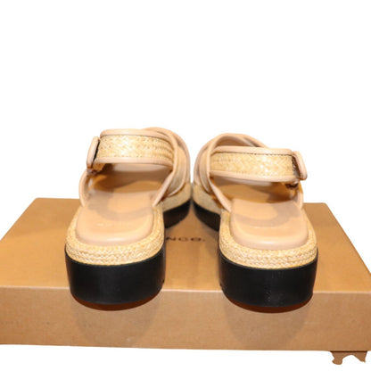 Vince Women's Helena Raffia Slingback Sandals, 9.5 New