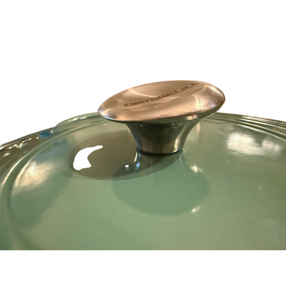 Le Creuset Enameled Cast Iron Braiser With Lid 7.5 Qt Green NWT