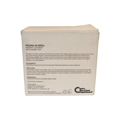 Resina De Breu, Aromatic Oleoresin With Ceramic Tray