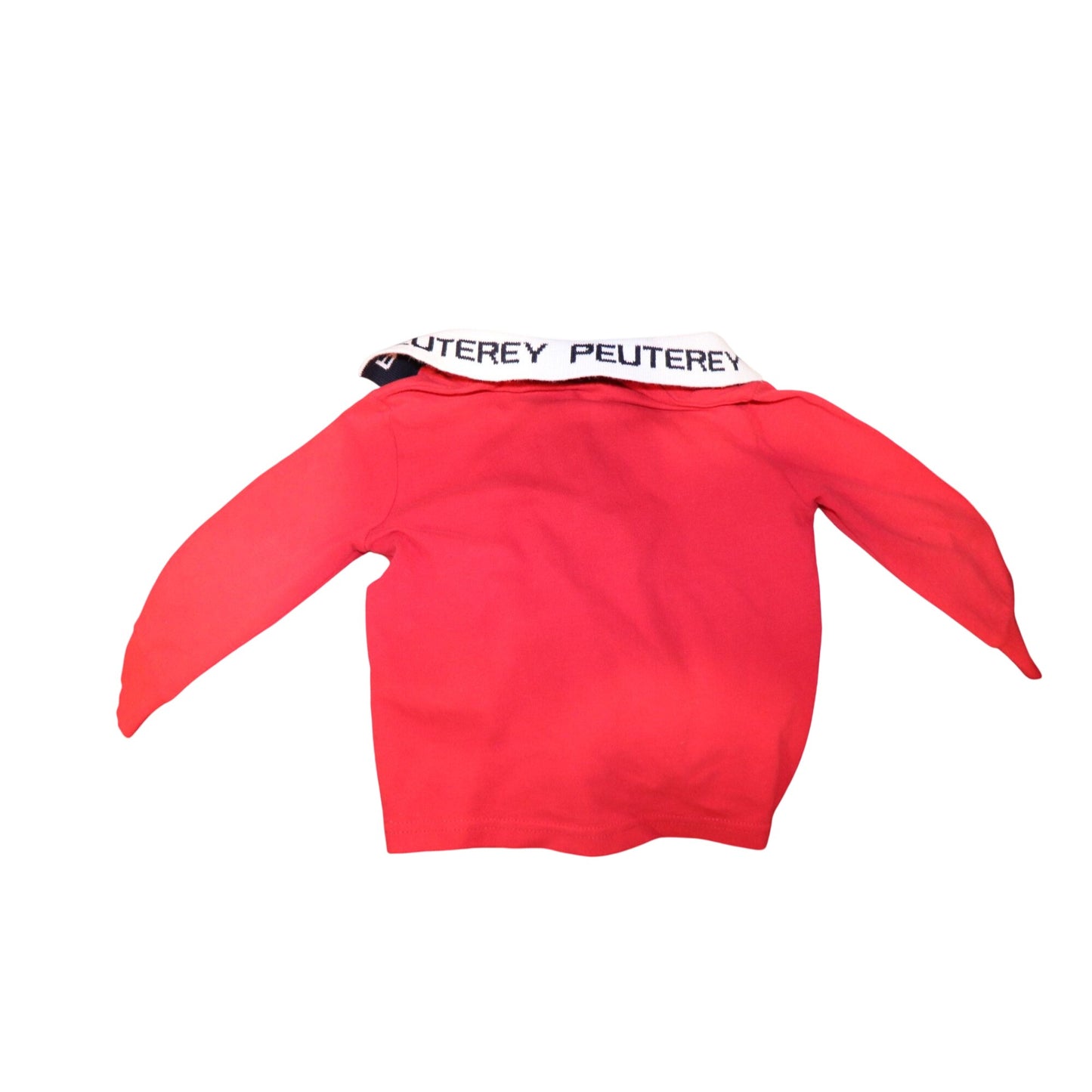 Peuterey Baby Polo Shirt Red Long Sleeve, 6M NWT
