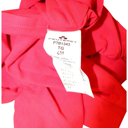 Peuterey Baby Polo Shirt Red Long Sleeve, 6M NWT