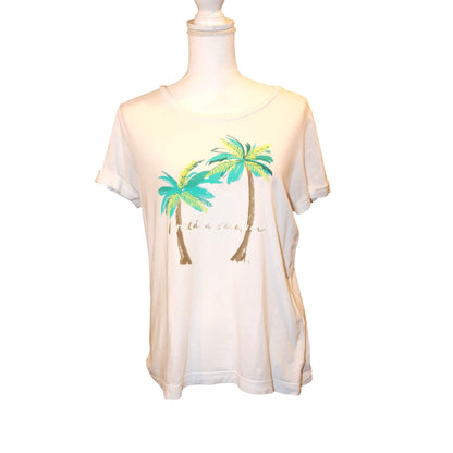 Kate Spade Broome Street Palm Tree Graphic Tee, Medium