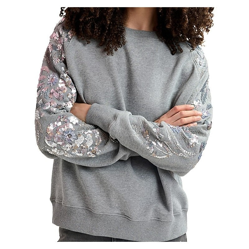 Essentiel Antwerp Embellished Sweatshirt, Medium NWT (fits up to L)