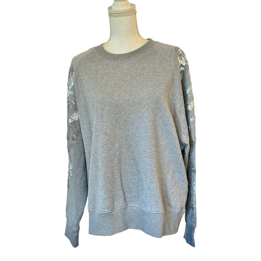 Essentiel Antwerp Embellished Sweatshirt, Medium NWT (fits up to L)