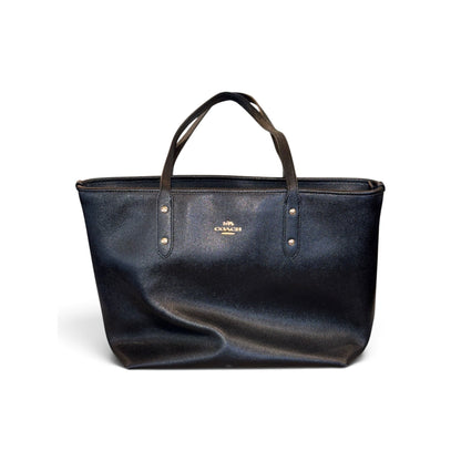 Coach Black Tote Bag With Double Handles And Spacious Interior