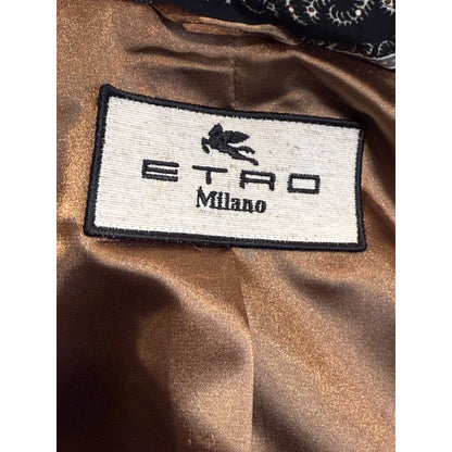 Etro Milano Womens Paisley Blazer Jacket Size 46/US 10