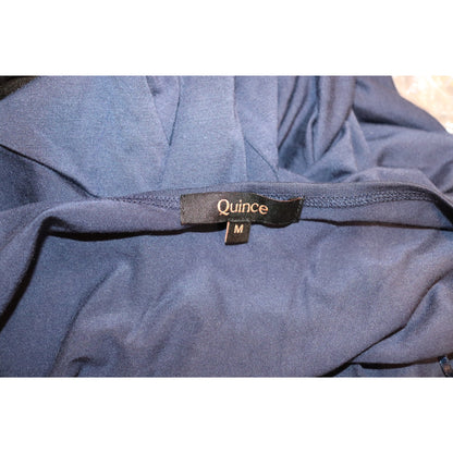Quince Tencel Jersey Fit & Flare Navy Dress, Medium NWT